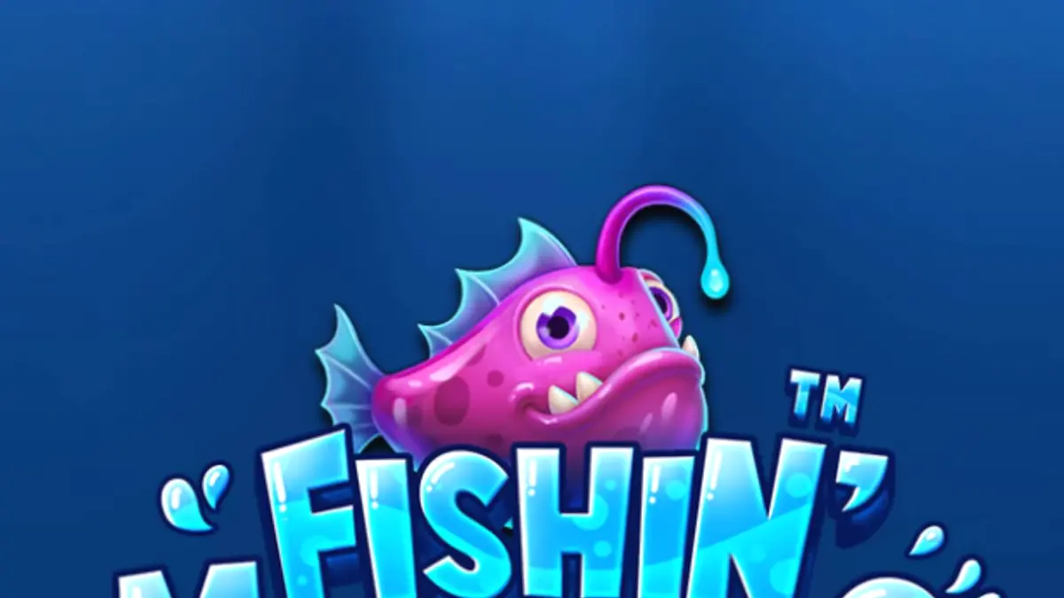 Tampilan visual bawah laut Fishin’ Madness Quadgrows dengan simbol ikan dan nelayan