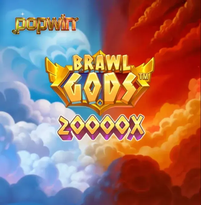 Tampilan antarmuka slot Brawl Gods pada perangkat seluler